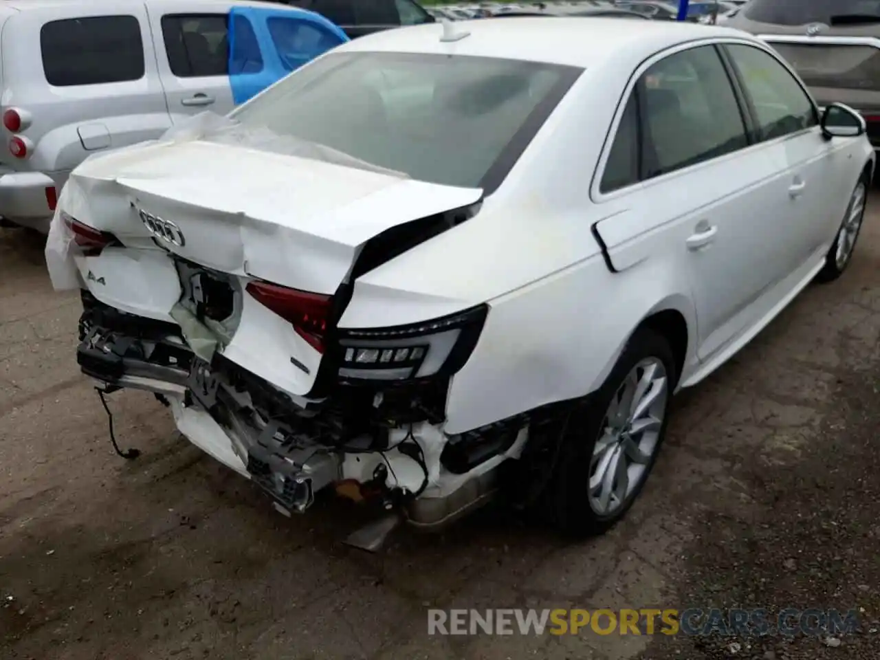 4 Photograph of a damaged car WAUENAF49KN006843 AUDI A4 2019