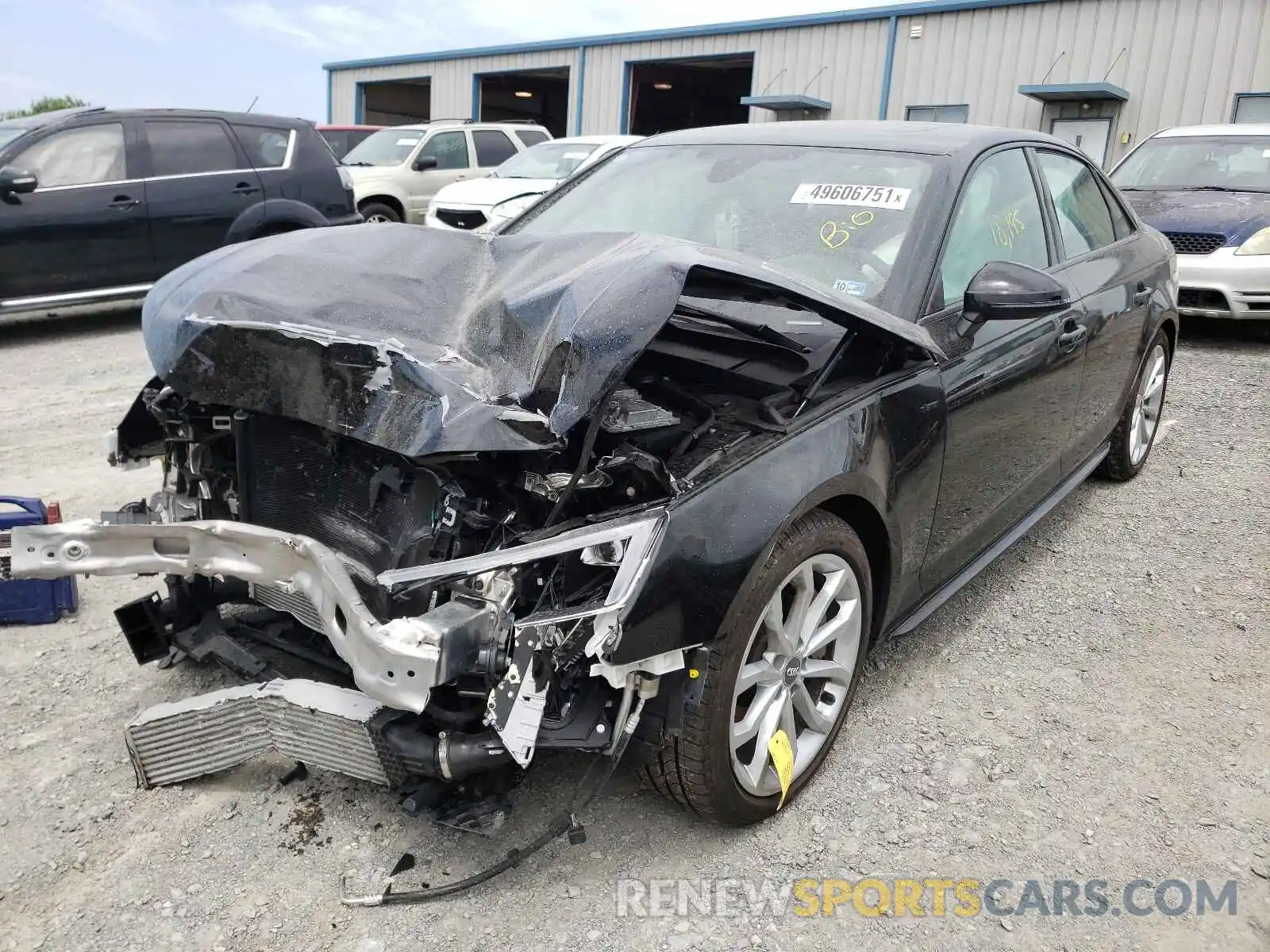 2 Photograph of a damaged car WAUENAF4XKA002243 AUDI A4 2019