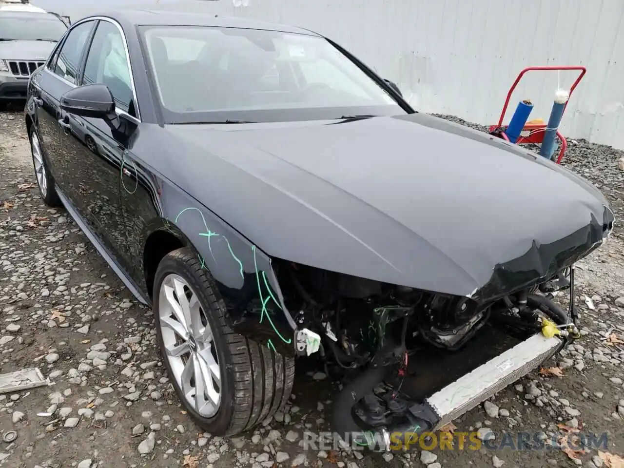 1 Photograph of a damaged car WAUENAF4XKA003361 AUDI A4 2019