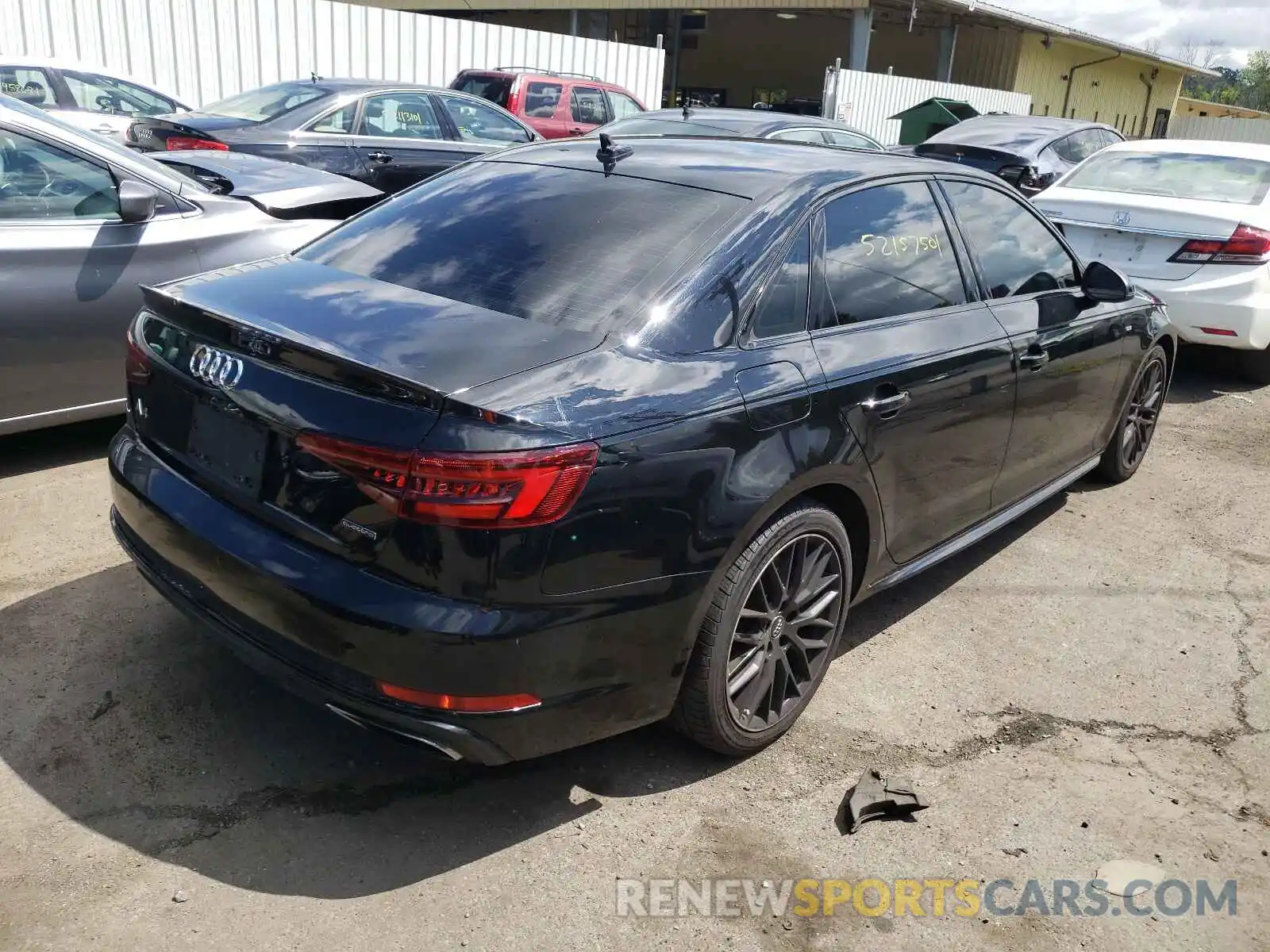 4 Фотография поврежденного автомобиля WAUENAF4XKA013842 AUDI A4 2019