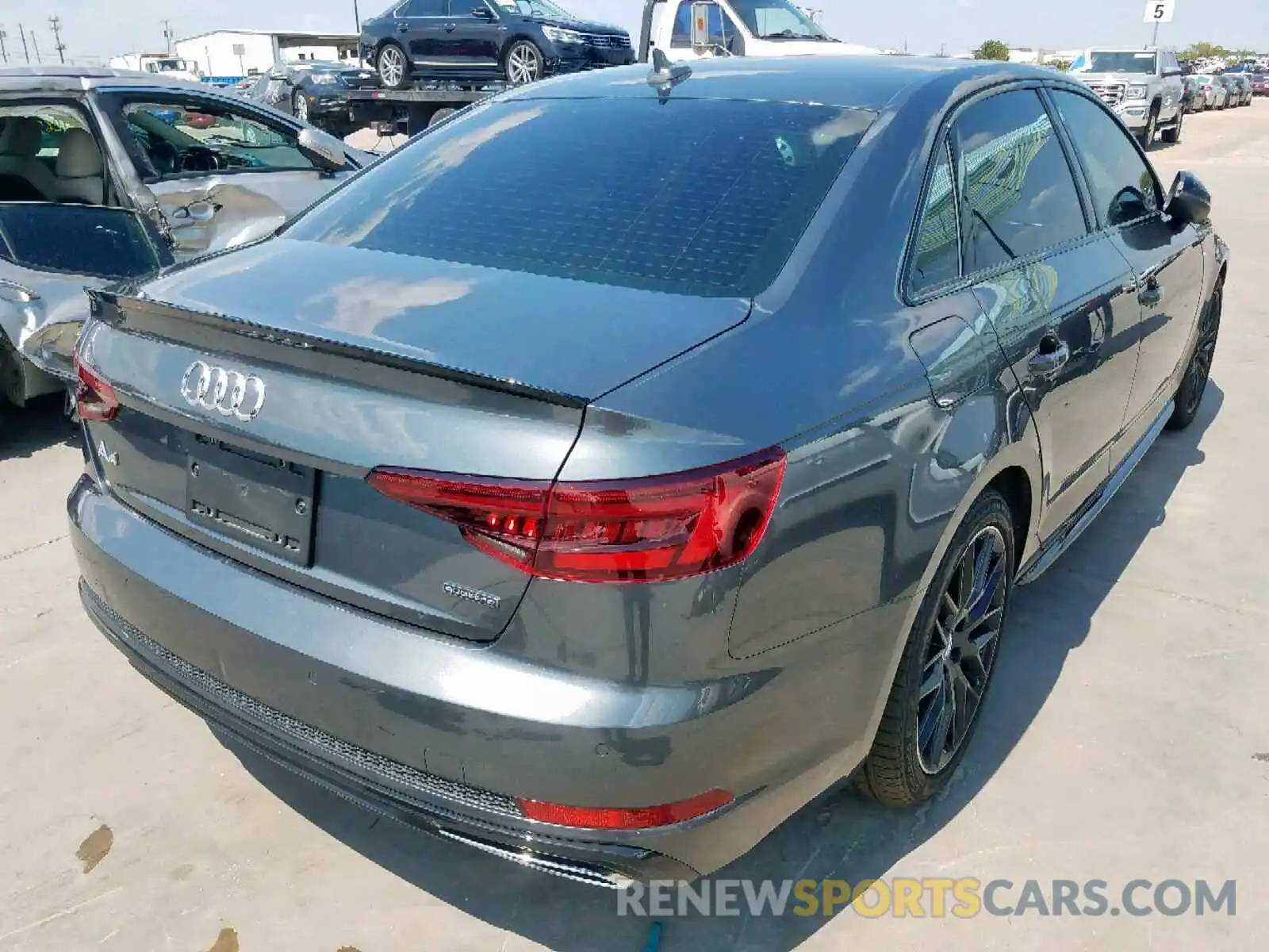 4 Фотография поврежденного автомобиля WAUENAF4XKA014098 AUDI A4 2019