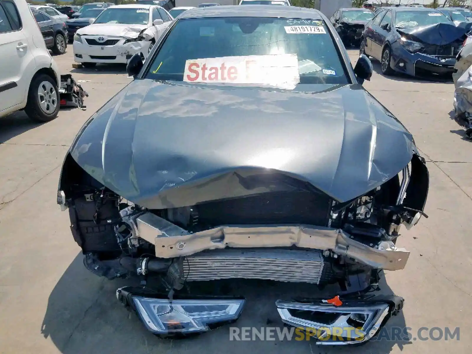 7 Photograph of a damaged car WAUENAF4XKA014098 AUDI A4 2019