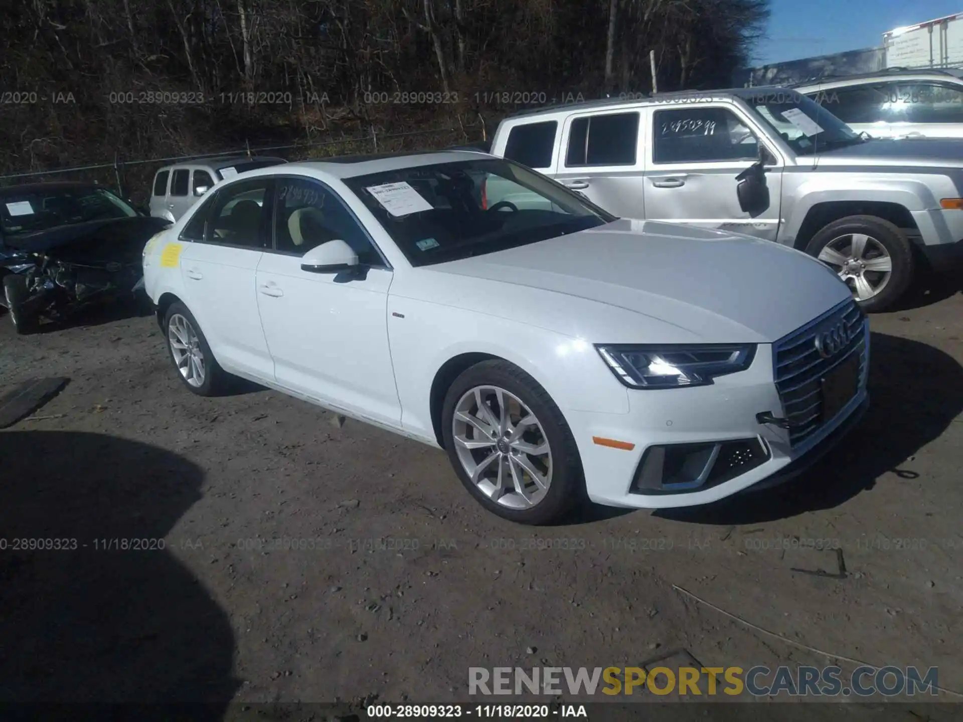 1 Photograph of a damaged car WAUENAF4XKA034061 AUDI A4 2019