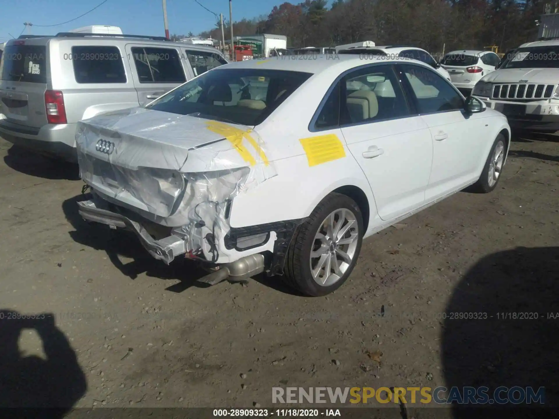 4 Photograph of a damaged car WAUENAF4XKA034061 AUDI A4 2019