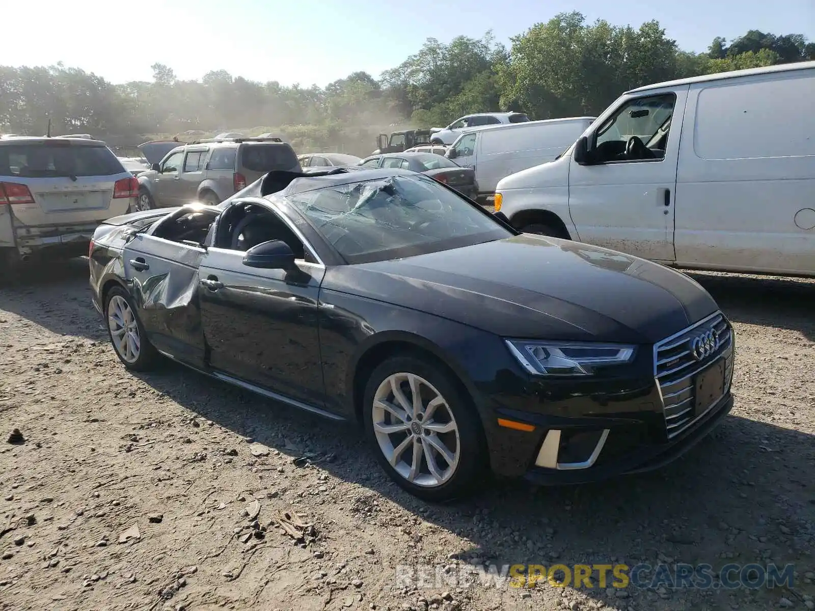 1 Photograph of a damaged car WAUENAF4XKA037557 AUDI A4 2019