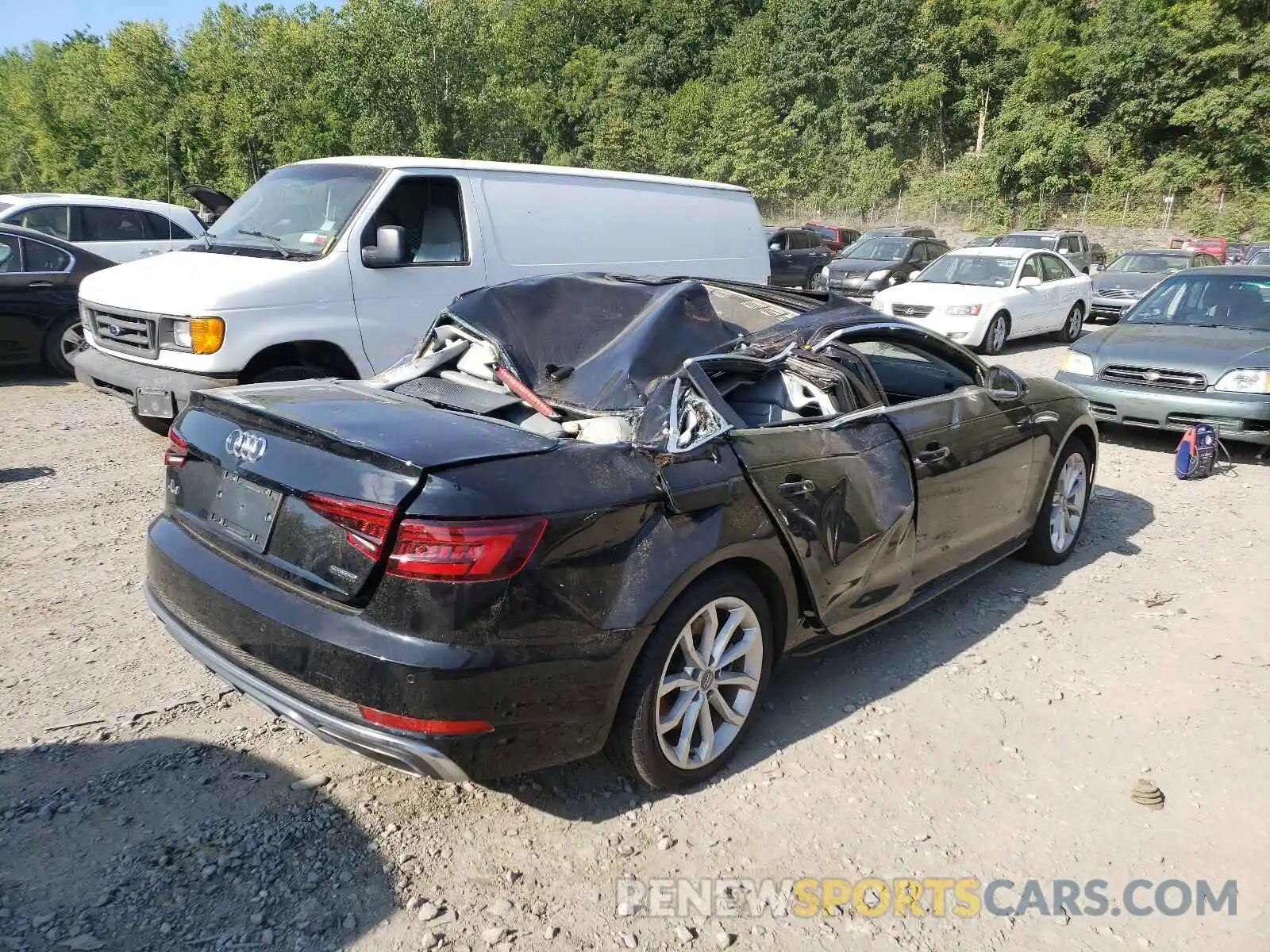 4 Photograph of a damaged car WAUENAF4XKA037557 AUDI A4 2019