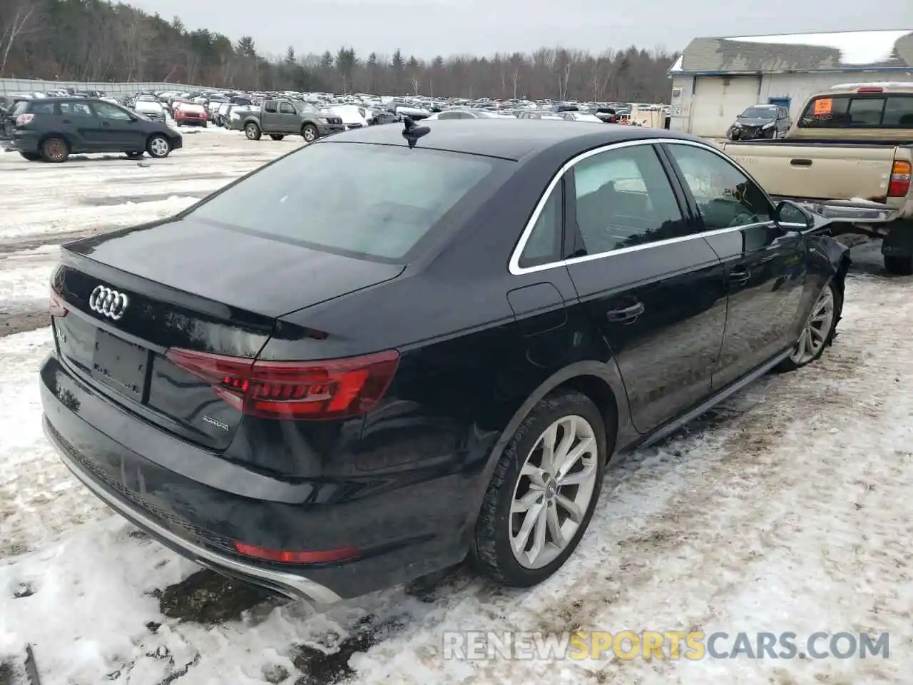 4 Фотография поврежденного автомобиля WAUENAF4XKA055458 AUDI A4 2019