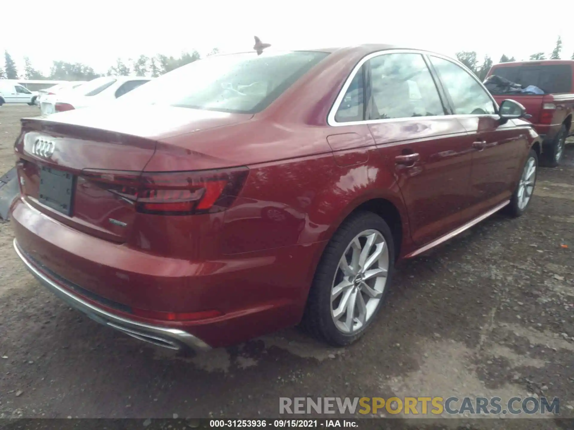 4 Фотография поврежденного автомобиля WAUENAF4XKA062779 AUDI A4 2019