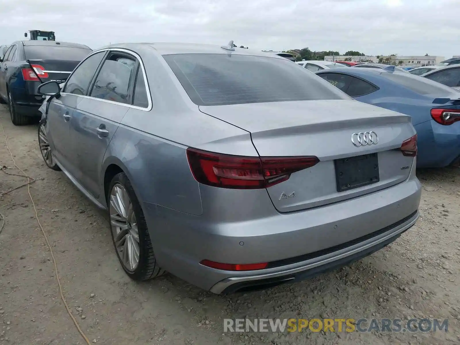 3 Photograph of a damaged car WAUENAF4XKN001358 AUDI A4 2019