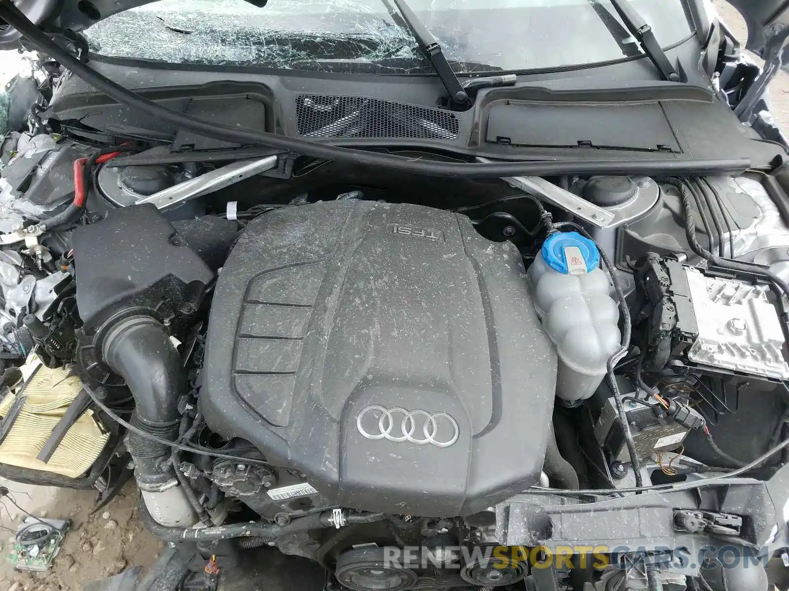 7 Фотография поврежденного автомобиля WAUENAF4XKN001358 AUDI A4 2019