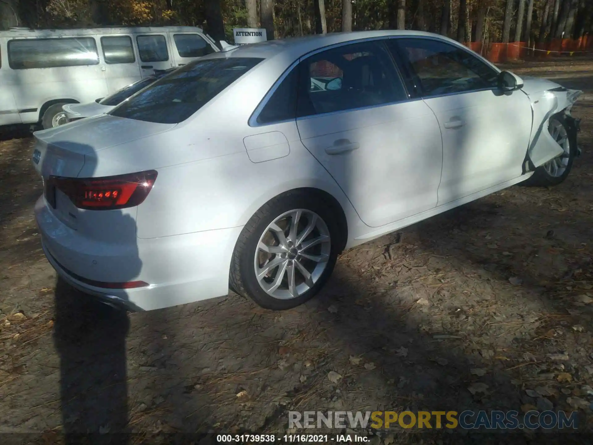 4 Photograph of a damaged car WAUENAF4XKN001635 AUDI A4 2019