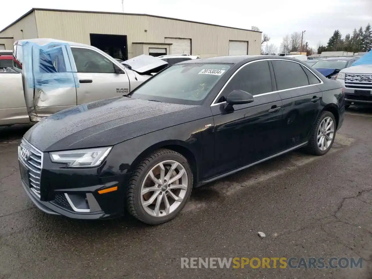 1 Photograph of a damaged car WAUENAF4XKN001683 AUDI A4 2019