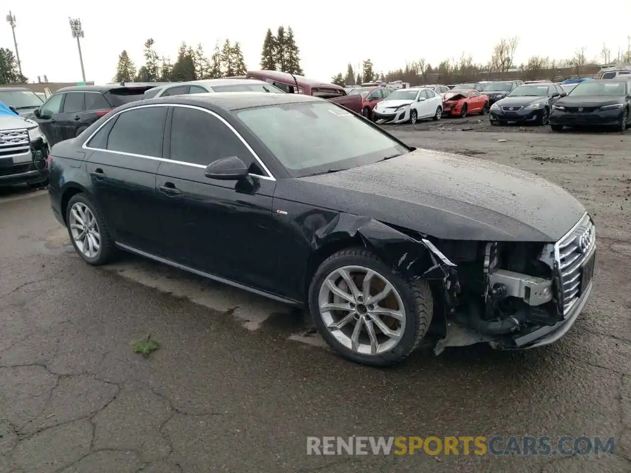 4 Photograph of a damaged car WAUENAF4XKN001683 AUDI A4 2019