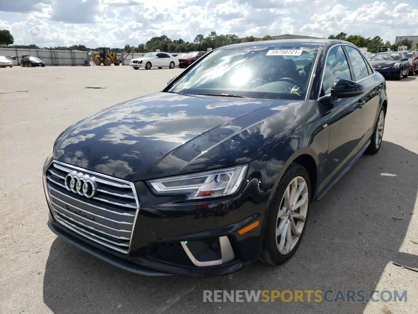 2 Photograph of a damaged car WAUENAF4XKN002901 AUDI A4 2019