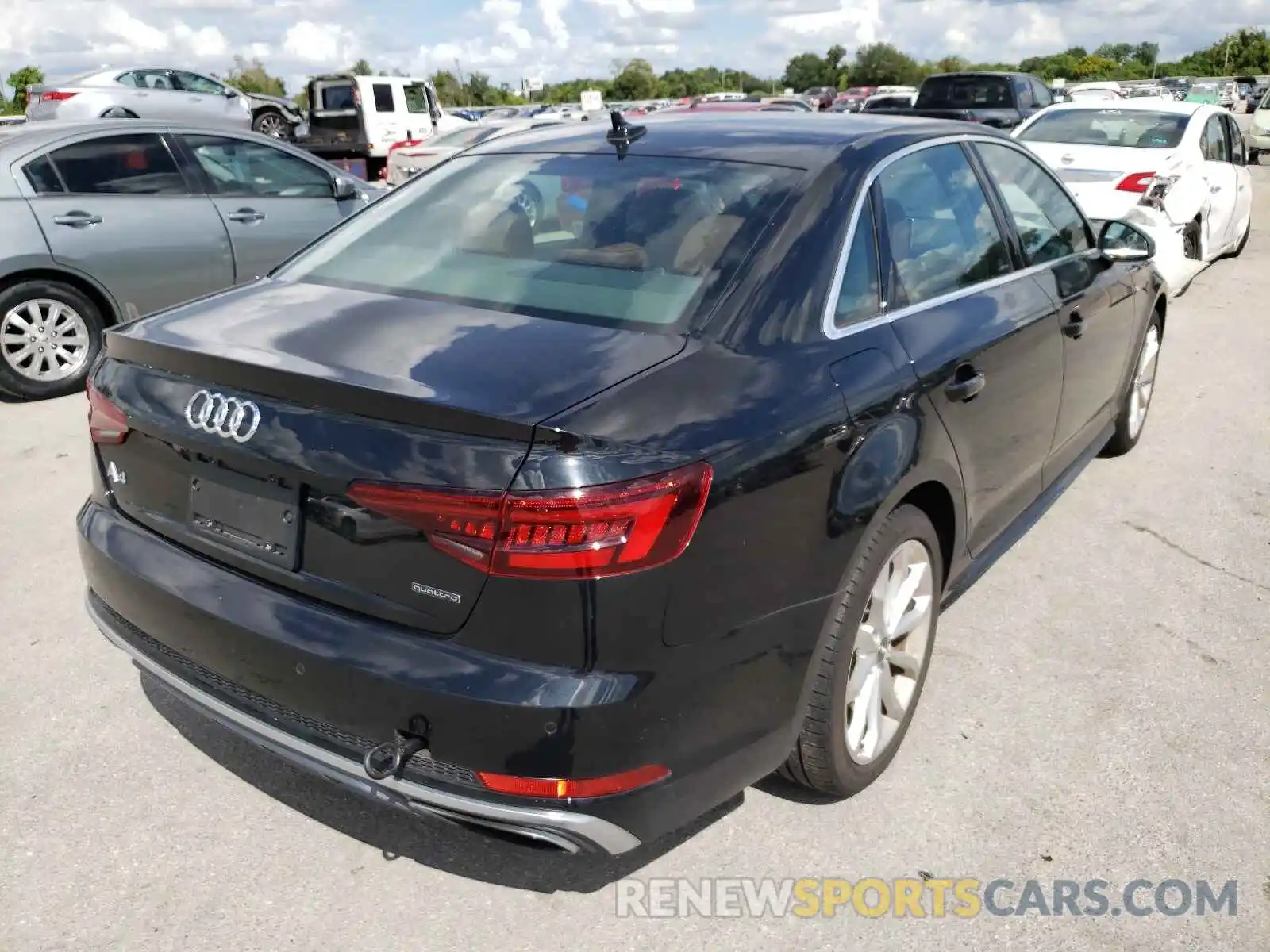 4 Photograph of a damaged car WAUENAF4XKN002901 AUDI A4 2019