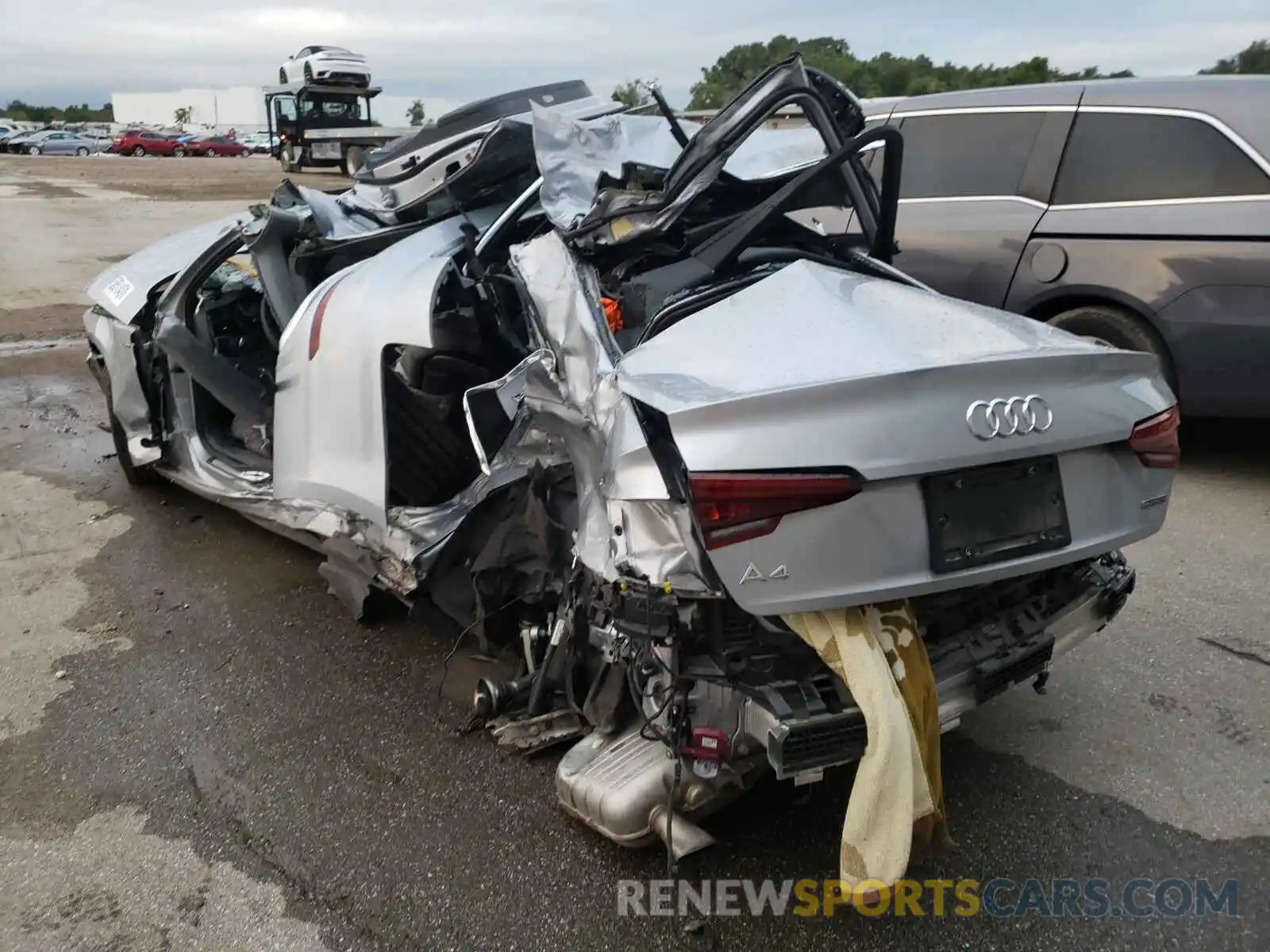 3 Photograph of a damaged car WAUENAF4XKN005233 AUDI A4 2019