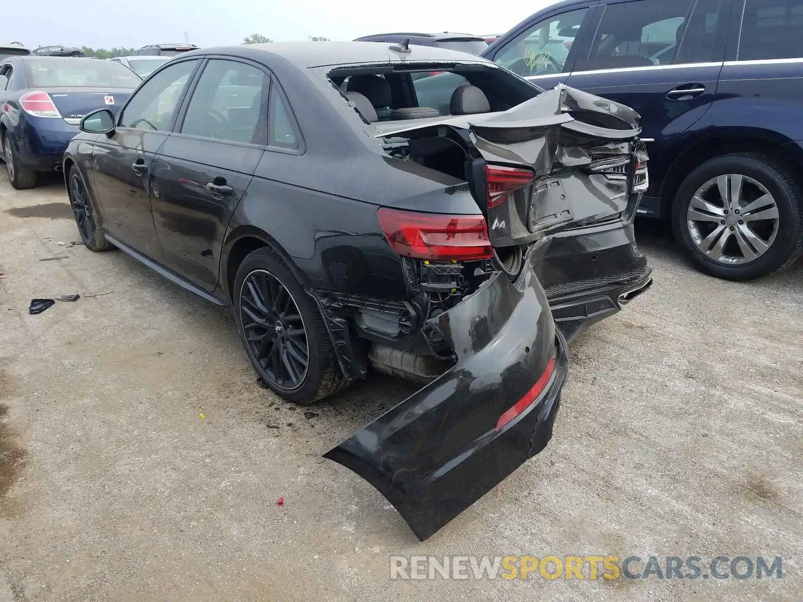 3 Photograph of a damaged car WAUENAF4XKN007435 AUDI A4 2019