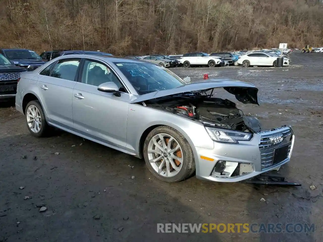 4 Photograph of a damaged car WAUENAF4XKN007628 AUDI A4 2019