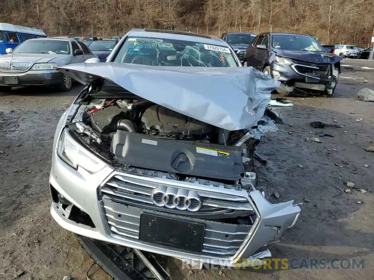5 Photograph of a damaged car WAUENAF4XKN007628 AUDI A4 2019
