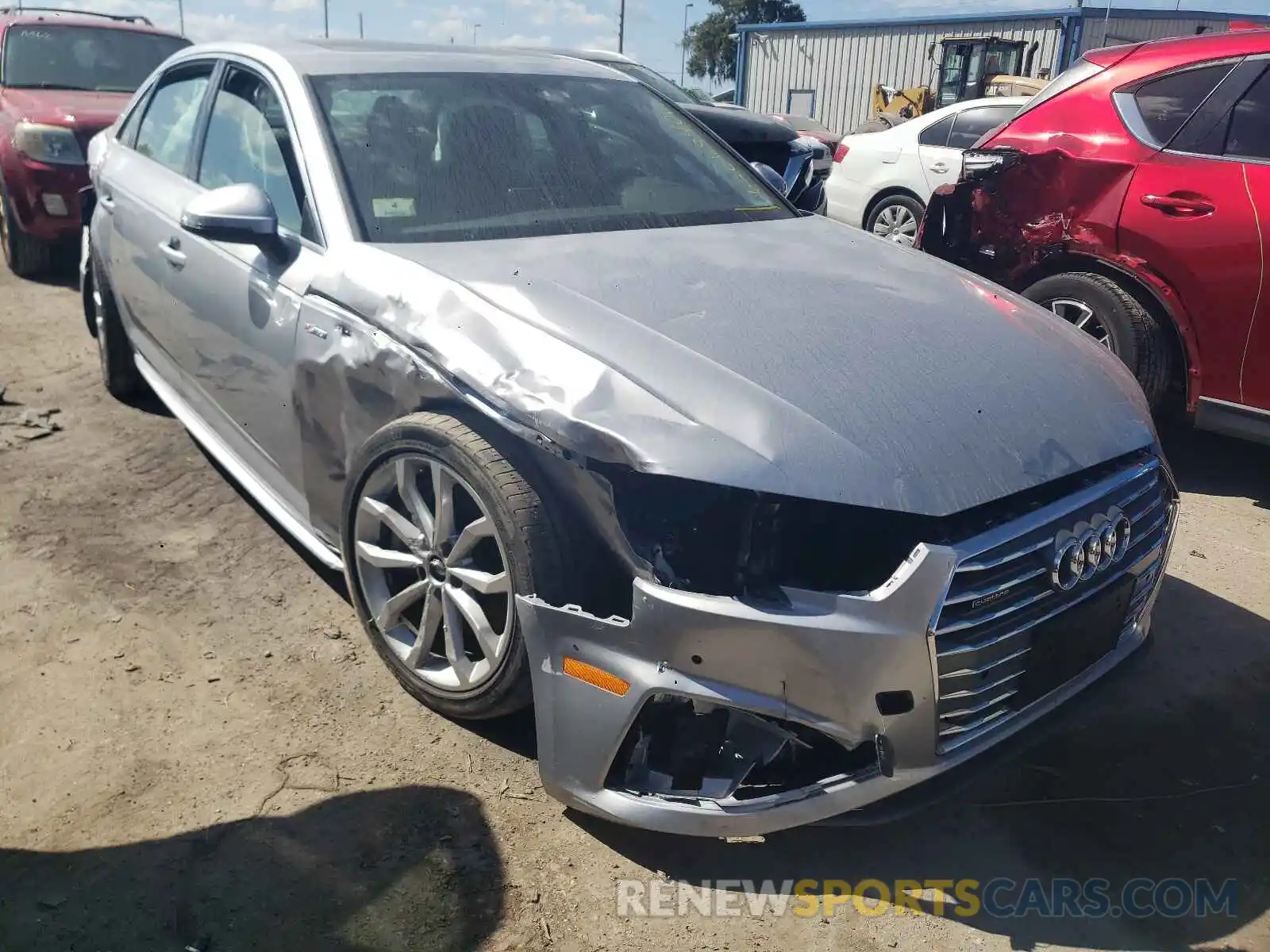 1 Photograph of a damaged car WAUENAF4XKN007807 AUDI A4 2019