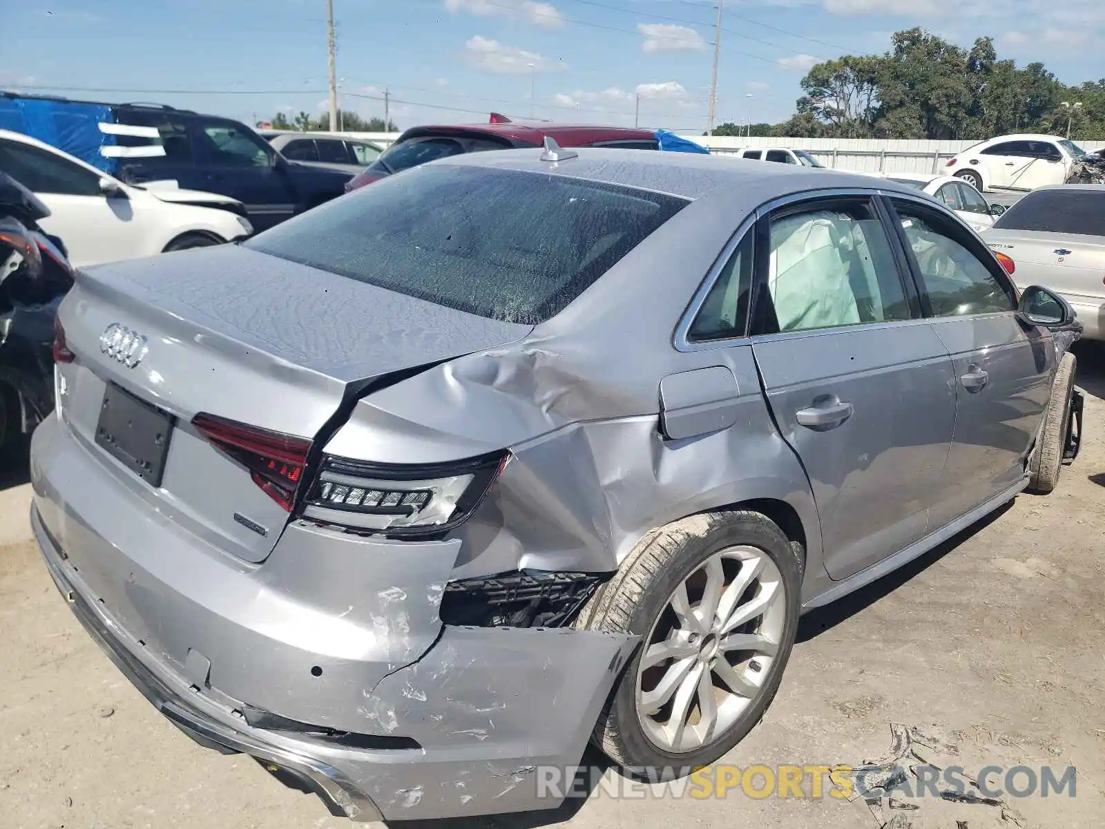 9 Photograph of a damaged car WAUENAF4XKN007807 AUDI A4 2019