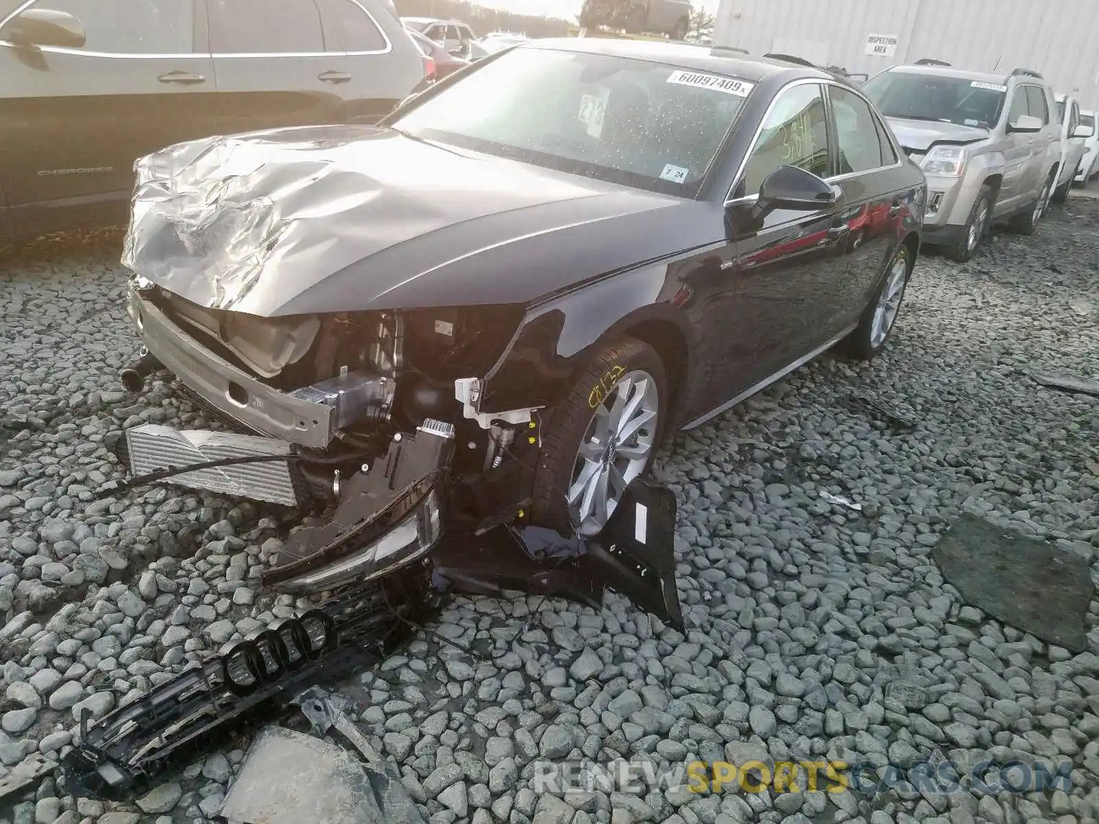 2 Photograph of a damaged car WAUENAF4XKN014658 AUDI A4 2019