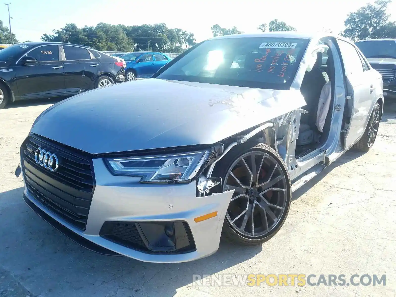 2 Photograph of a damaged car WAUENBF49KA058079 AUDI A4 2019