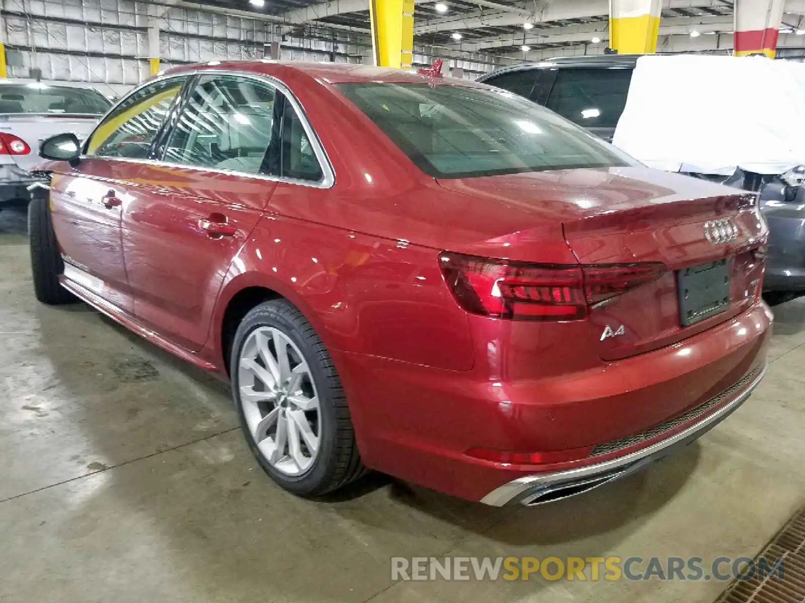 3 Photograph of a damaged car WAUFNAF40KA011635 AUDI A4 2019