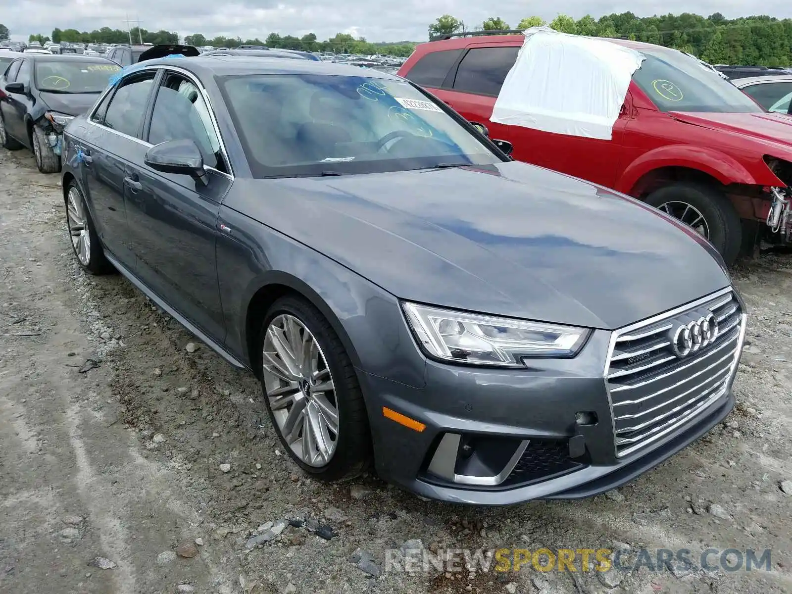 1 Photograph of a damaged car WAUFNAF41KA008873 AUDI A4 2019