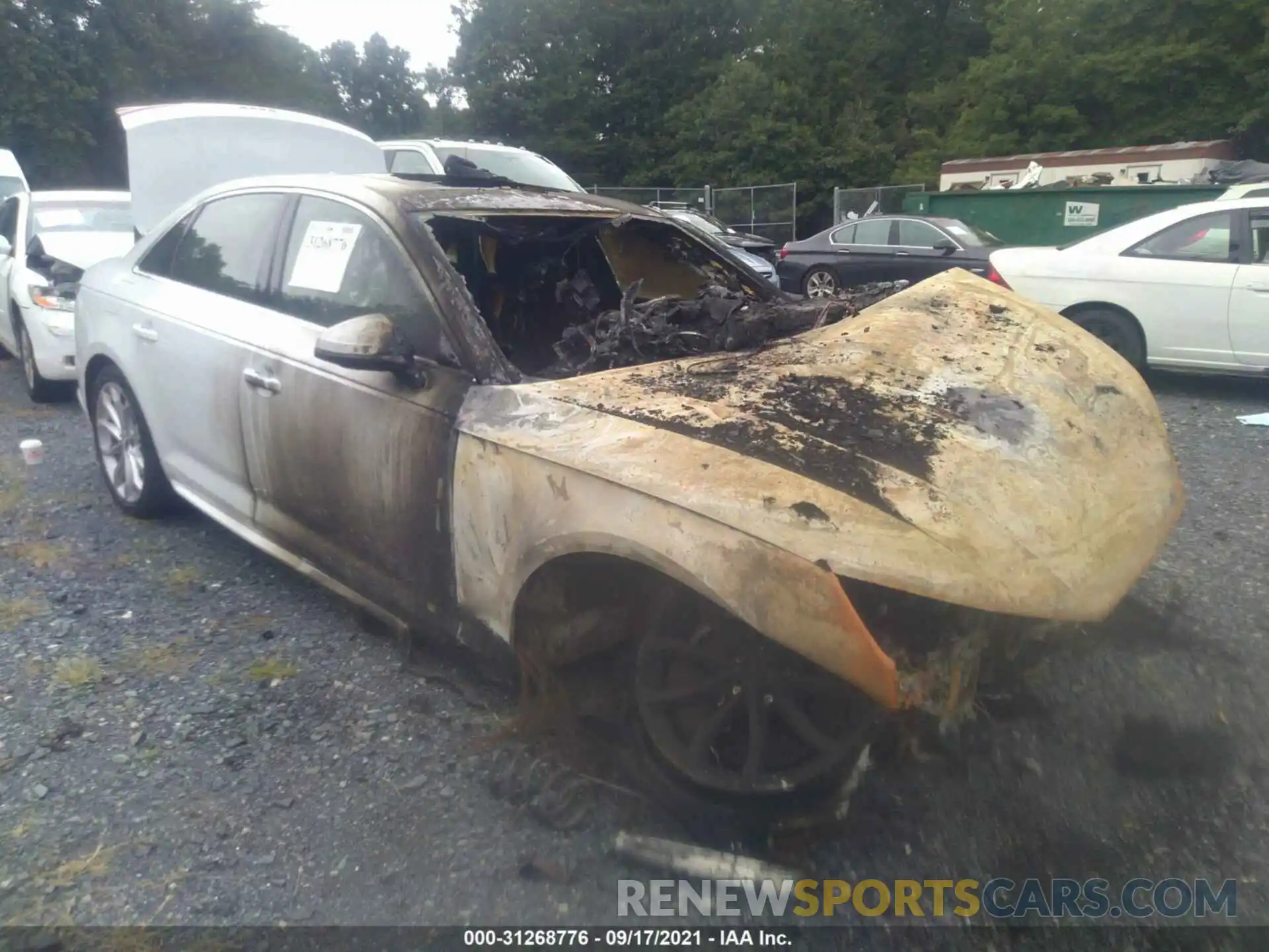 1 Photograph of a damaged car WAUFNAF43KA008826 AUDI A4 2019