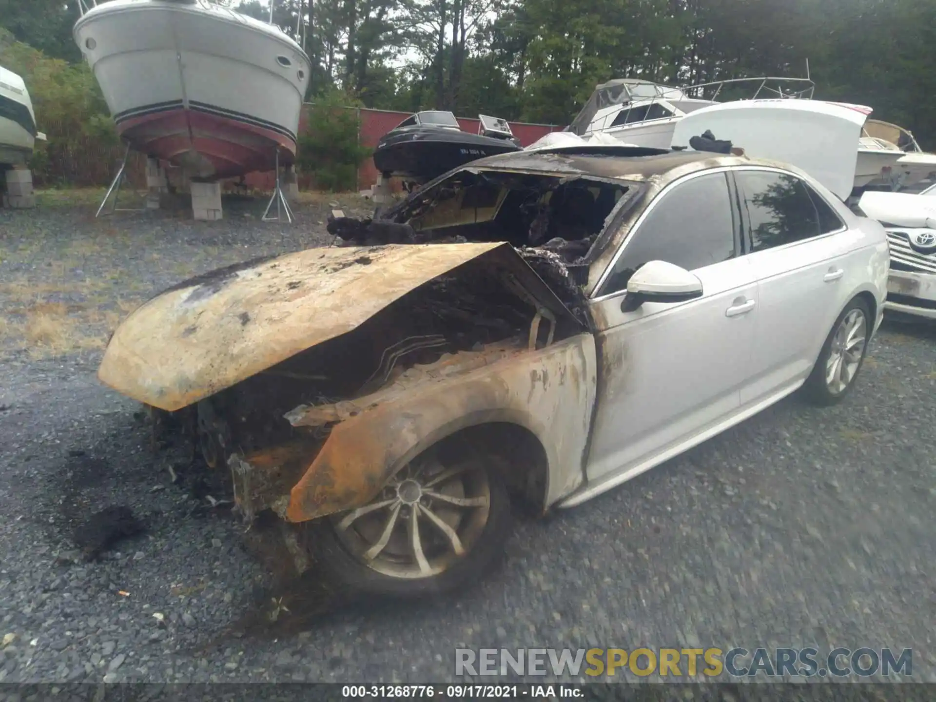 2 Photograph of a damaged car WAUFNAF43KA008826 AUDI A4 2019