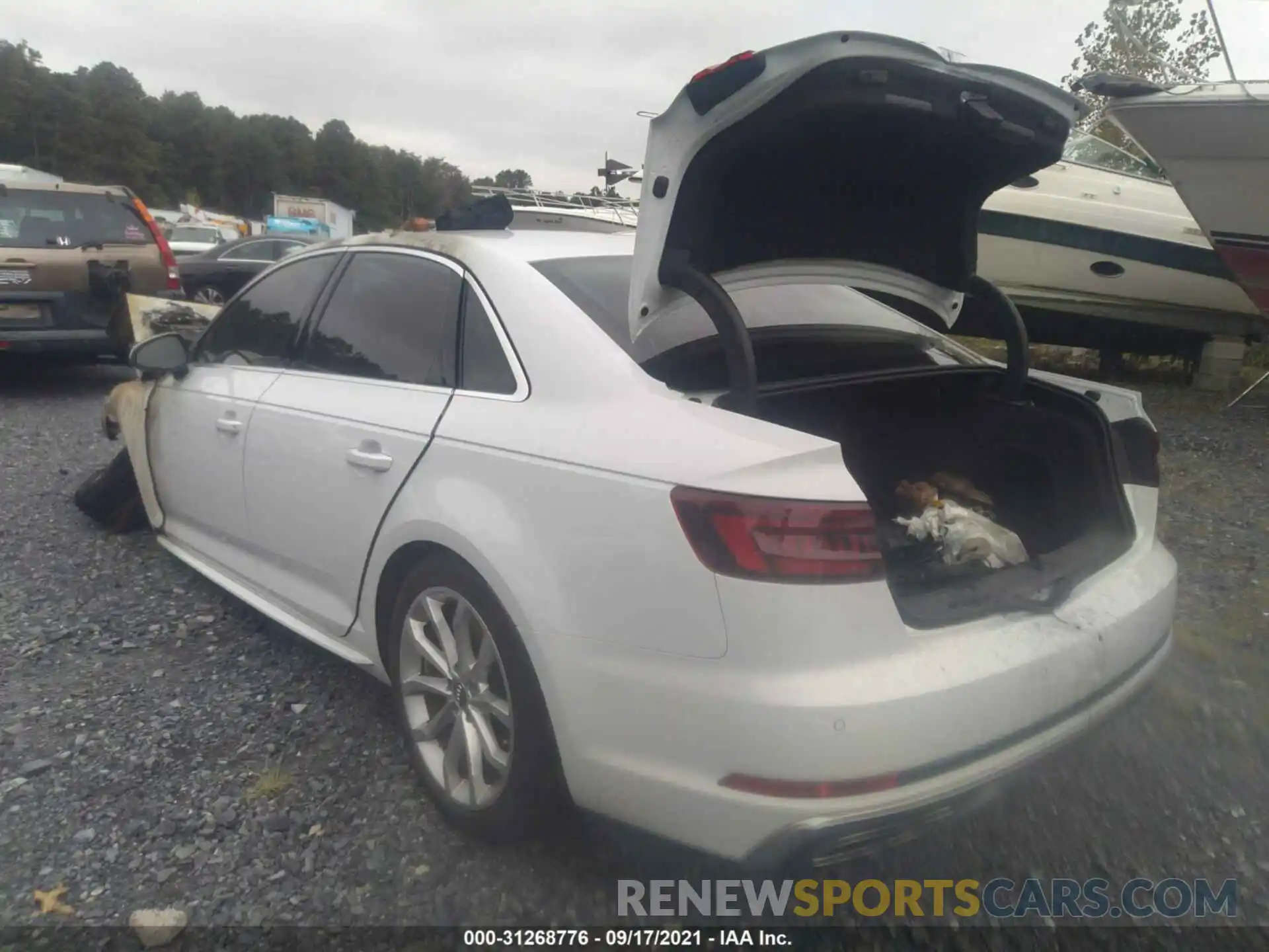 3 Photograph of a damaged car WAUFNAF43KA008826 AUDI A4 2019