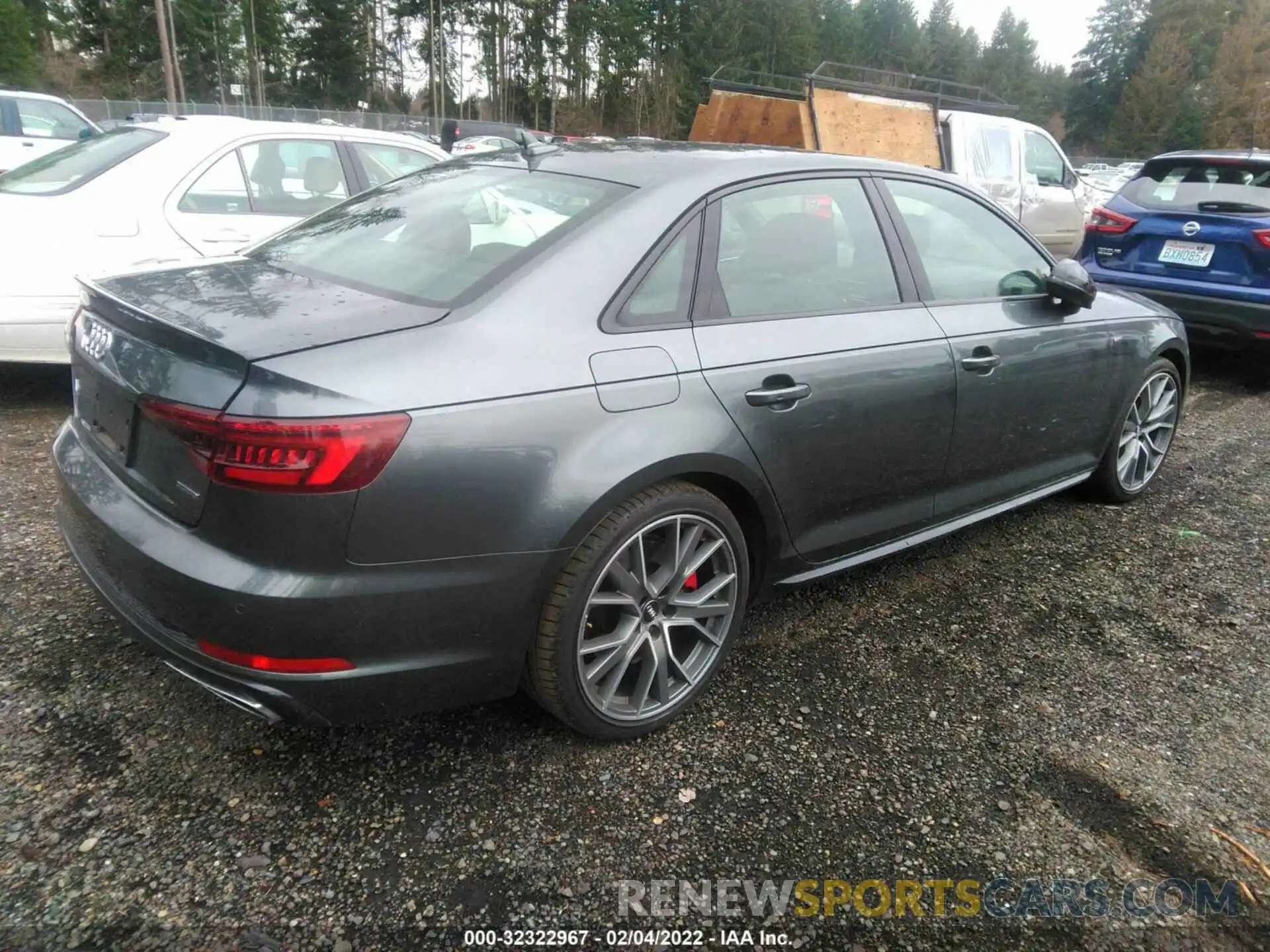 4 Фотография поврежденного автомобиля WAUFNAF45KA094821 AUDI A4 2019