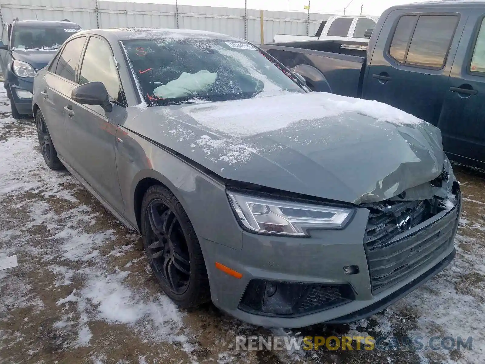 1 Фотография поврежденного автомобиля WAUFNAF45KN001692 AUDI A4 2019