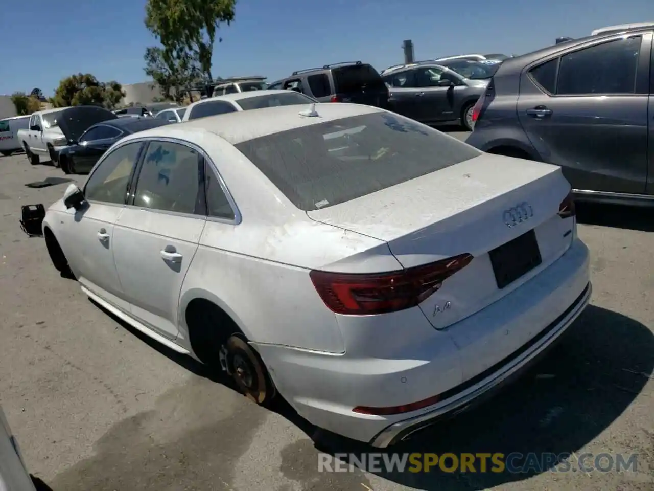 3 Photograph of a damaged car WAUFNAF48KA066639 AUDI A4 2019