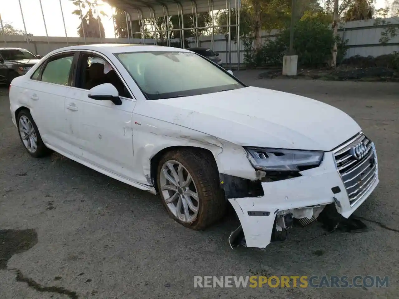 1 Photograph of a damaged car WAUFNAF49KA032600 AUDI A4 2019