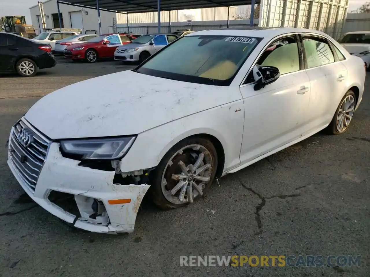 2 Photograph of a damaged car WAUFNAF49KA032600 AUDI A4 2019