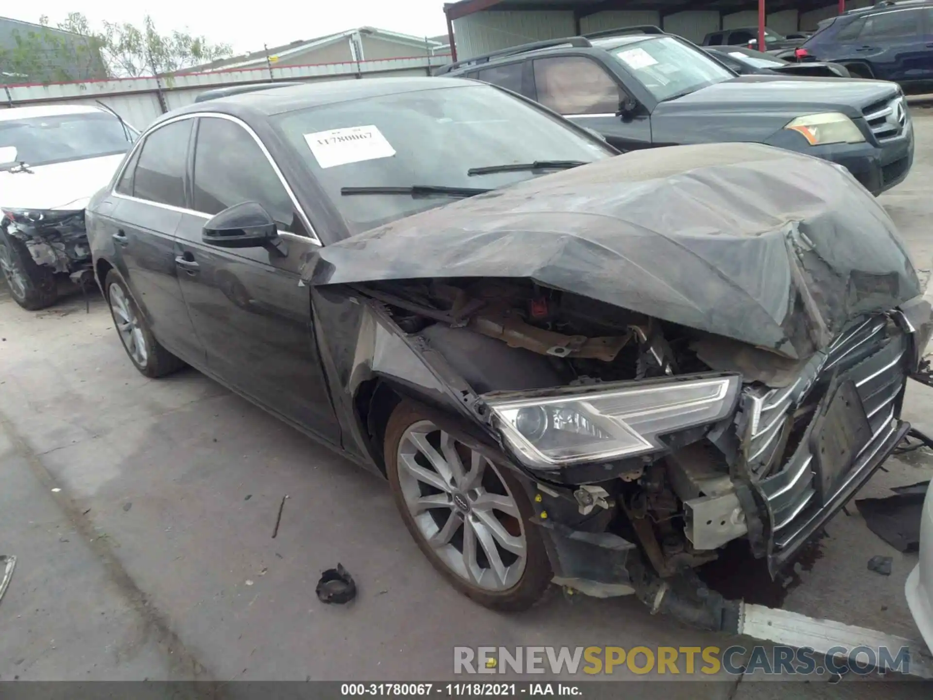 1 Photograph of a damaged car WAUGMAF40KA052337 AUDI A4 2019