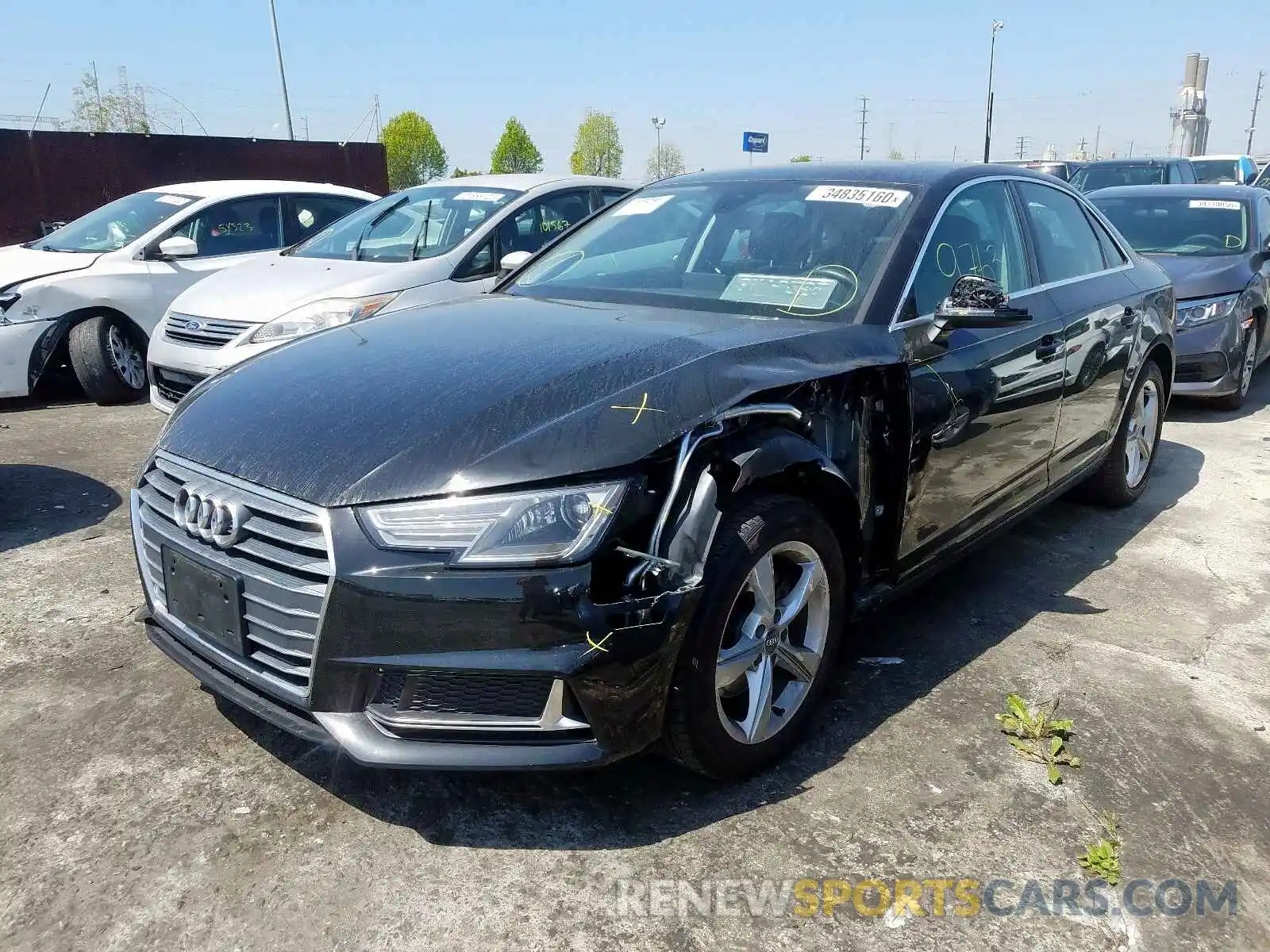 2 Фотография поврежденного автомобиля WAUGMAF40KA056601 AUDI A4 2019