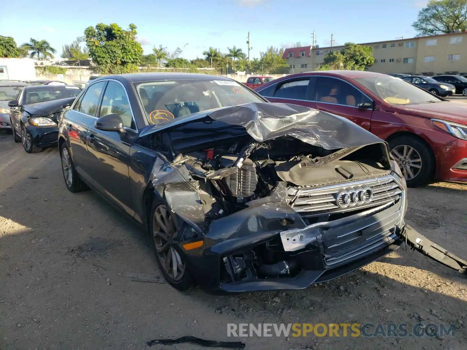 1 Photograph of a damaged car WAUGMAF40KA066366 AUDI A4 2019