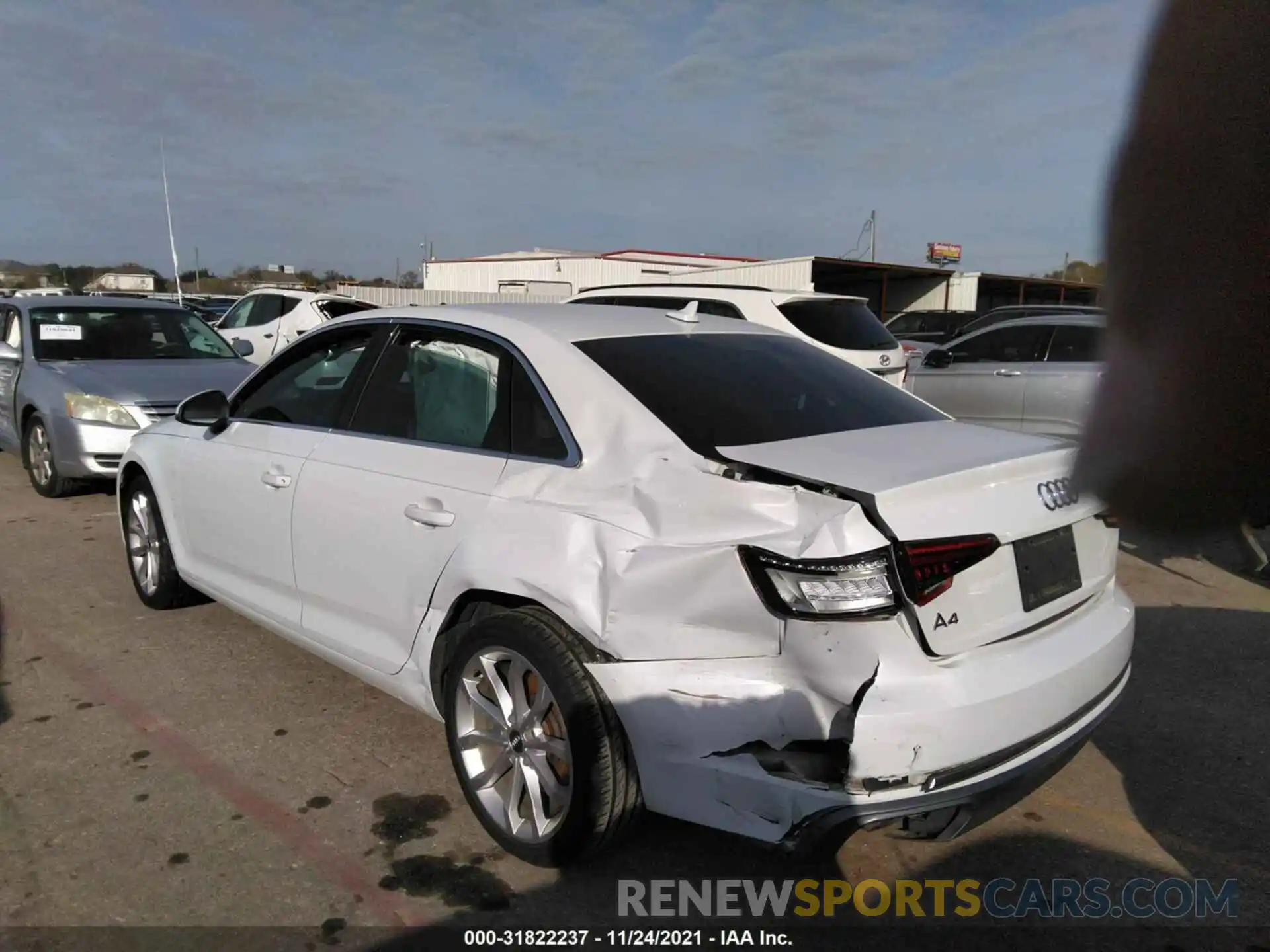 3 Photograph of a damaged car WAUGMAF40KN001574 AUDI A4 2019