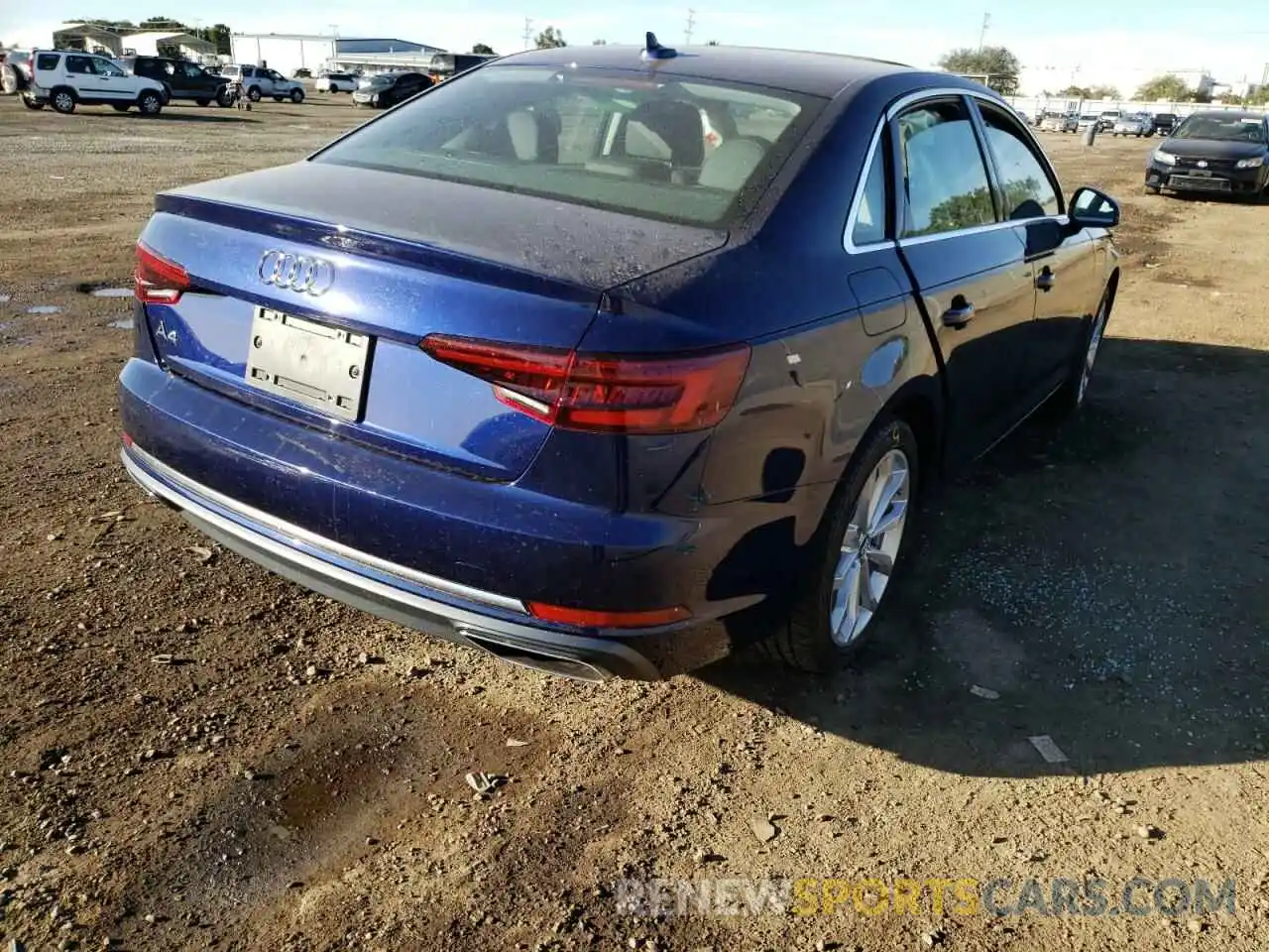 4 Фотография поврежденного автомобиля WAUGMAF40KN008234 AUDI A4 2019