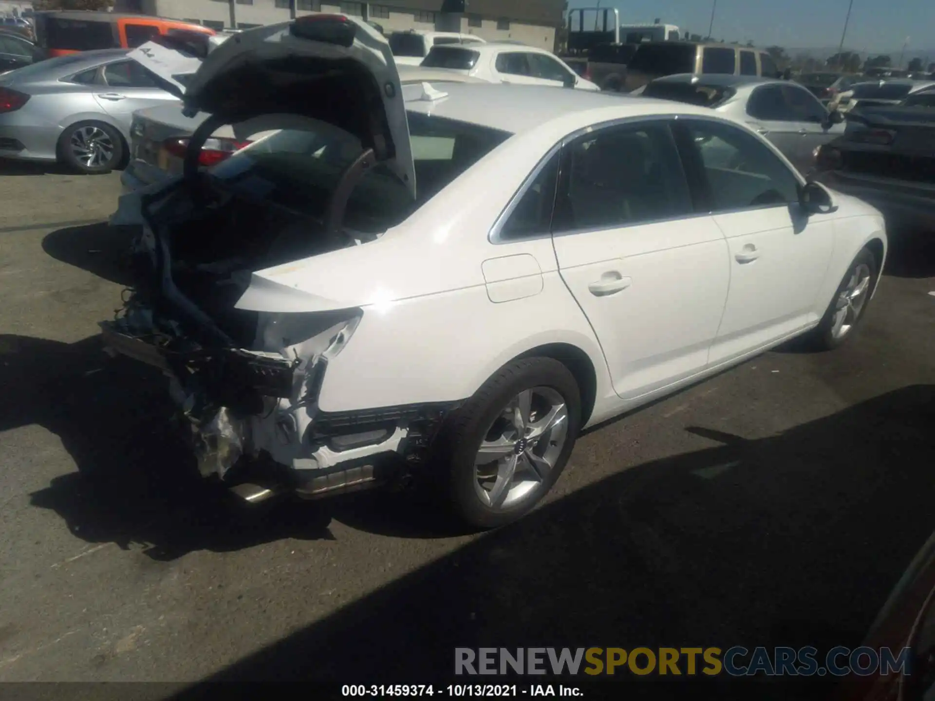 4 Photograph of a damaged car WAUGMAF40KN011358 AUDI A4 2019