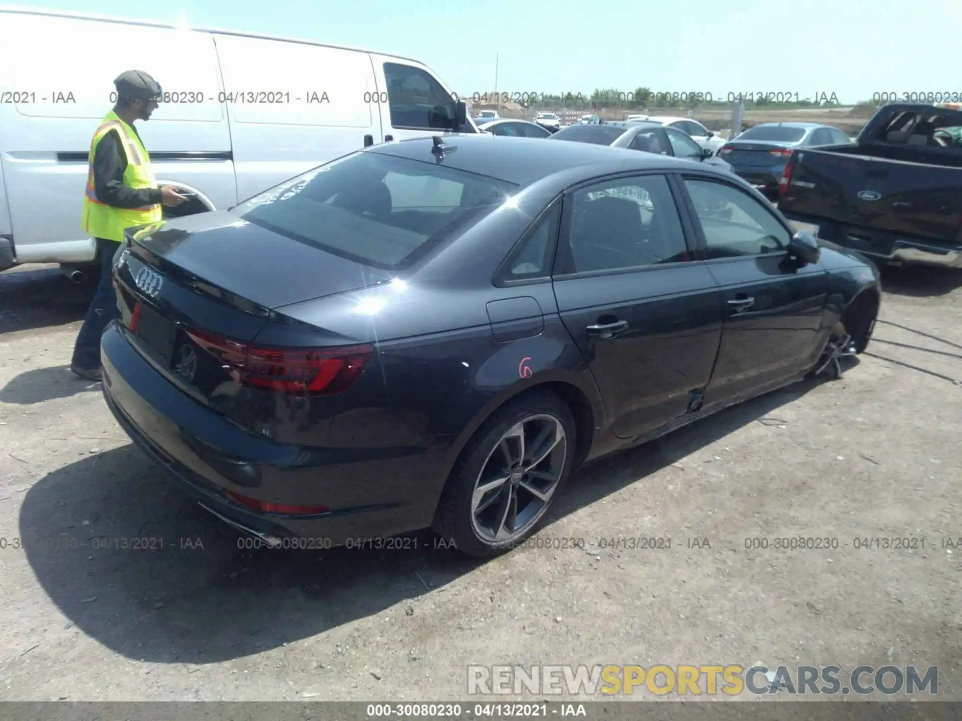 4 Photograph of a damaged car WAUGMAF40KN017418 AUDI A4 2019