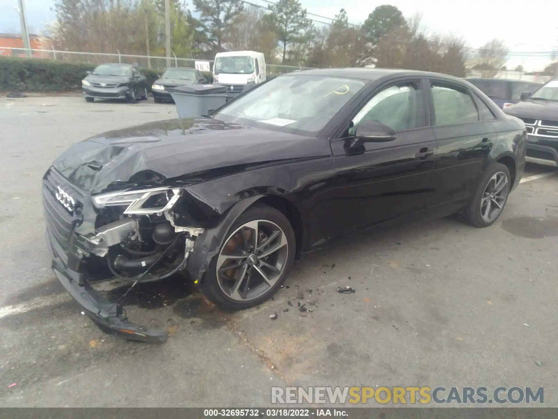 2 Photograph of a damaged car WAUGMAF40KN018259 AUDI A4 2019