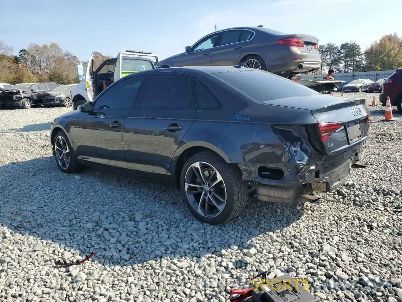 2 Photograph of a damaged car WAUGMAF40KN020612 AUDI A4 2019