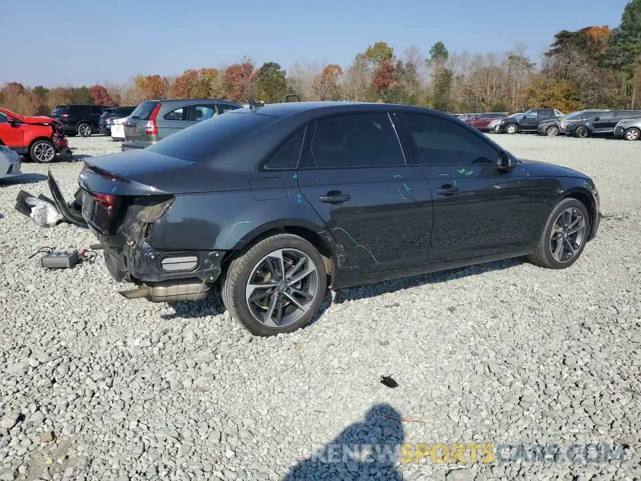 3 Photograph of a damaged car WAUGMAF40KN020612 AUDI A4 2019