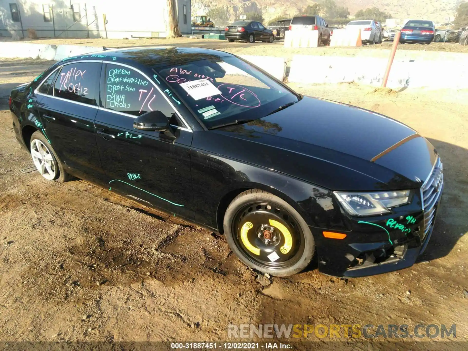 1 Photograph of a damaged car WAUGMAF41KA014020 AUDI A4 2019