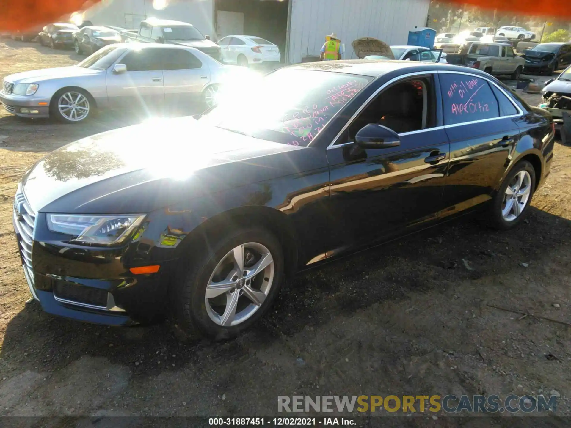 2 Photograph of a damaged car WAUGMAF41KA014020 AUDI A4 2019