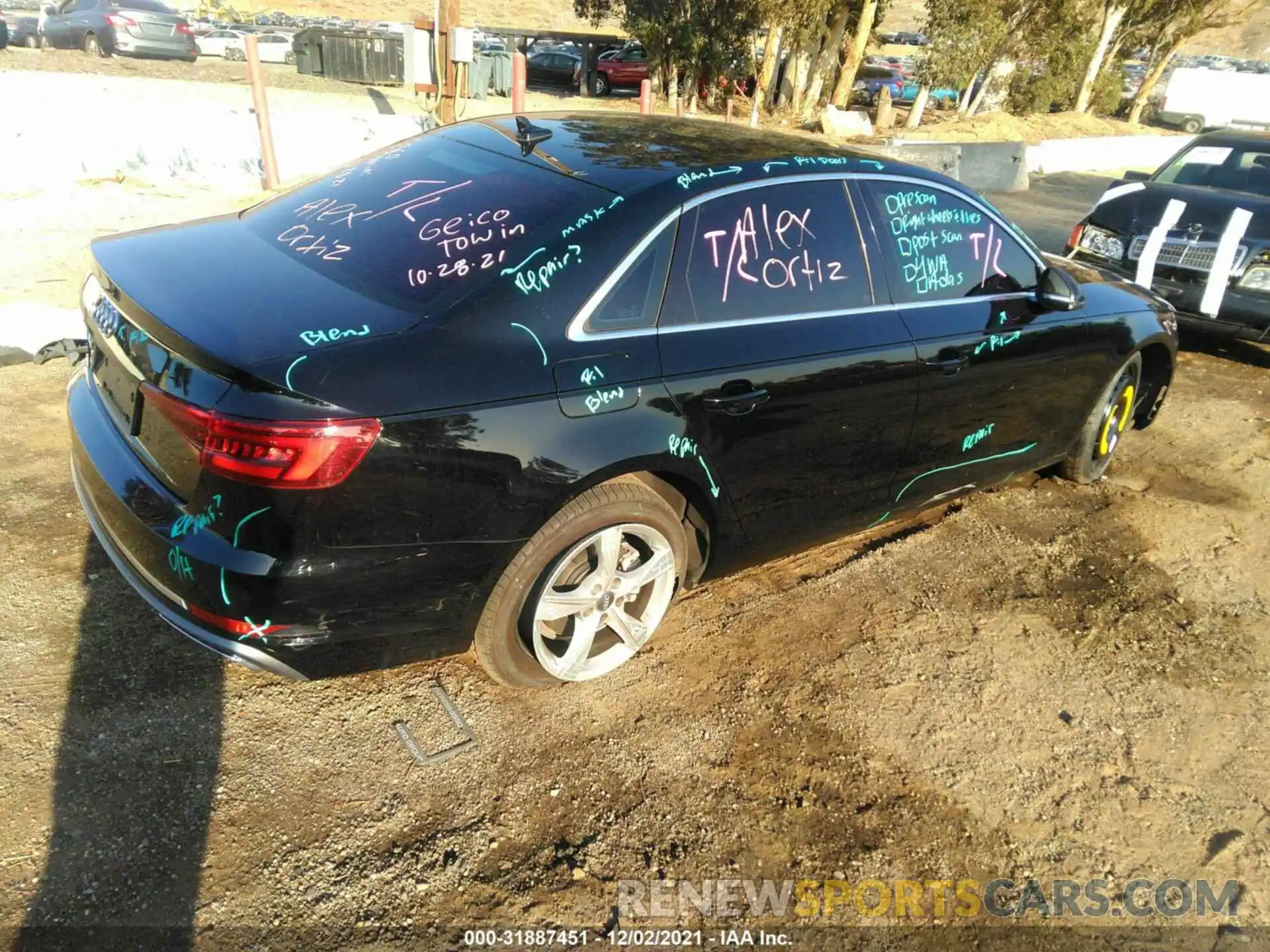 4 Photograph of a damaged car WAUGMAF41KA014020 AUDI A4 2019